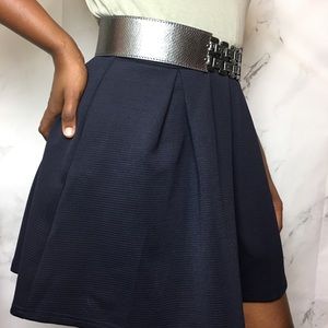 Top shop navy blue skirt